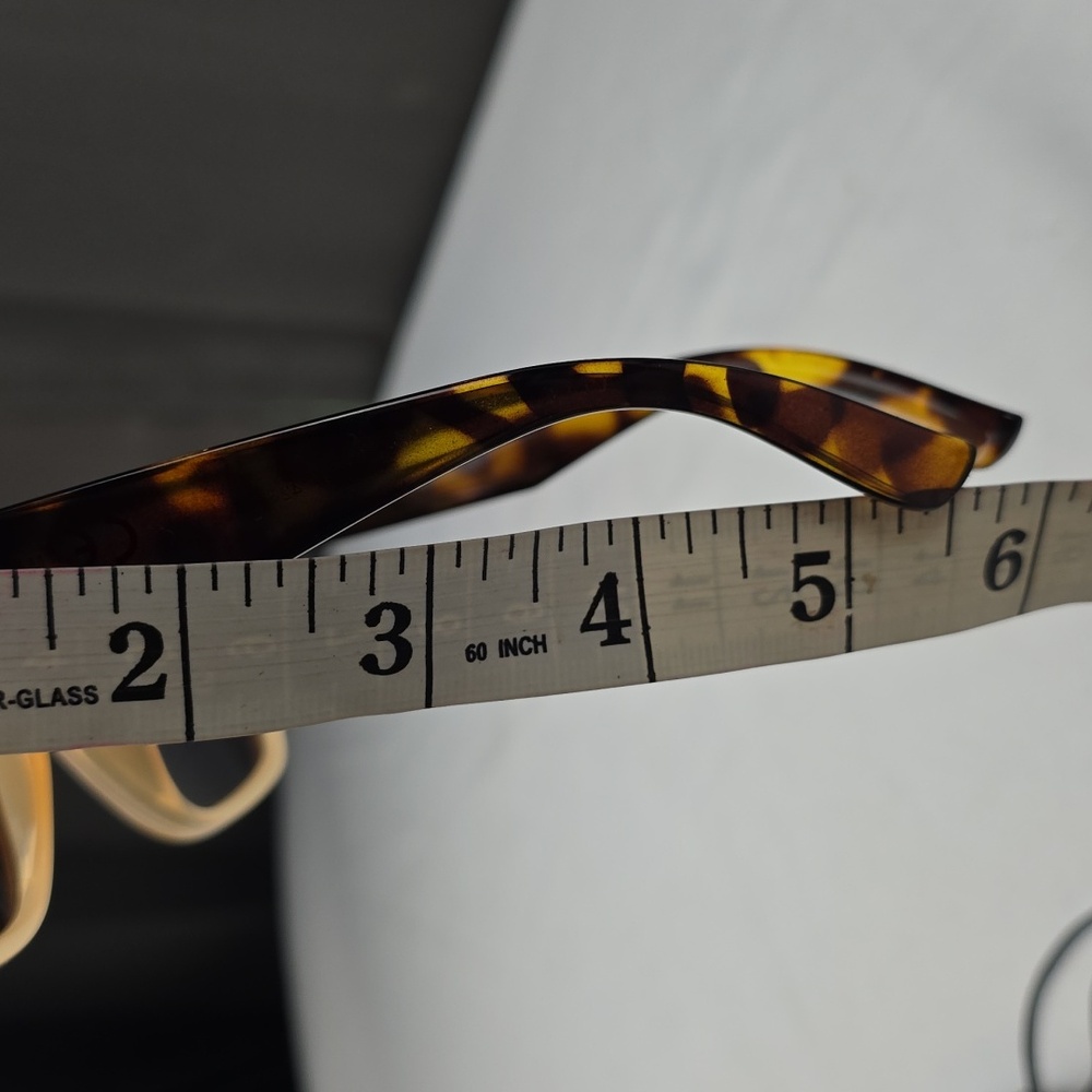 & Other Stories Womens Sunglasses Peachy/Tan Tortoise Brown Lens Black Pouch EUC - Picture 10 of 11